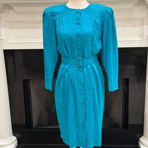 Vintage Papell Petites 100% Silk Dress – Size 6P